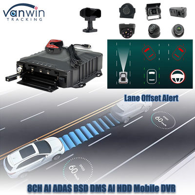 8CH 1080P Ai HDD 모바일 DVR 실시간 모니터링 및 추적 4G Ai Adas DMS MDVR CCTV 시스템