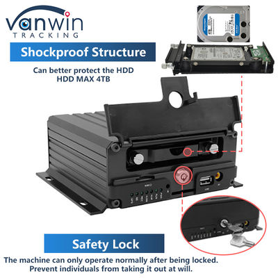 4 채널 ADAS DSM 자동차 DVR 4G GPS AHD 카메라 SD 카드 비디오 레코더 훈련용 자동차 운전용 트럭 버스용 모바일 DVR