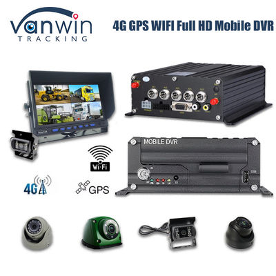 4CH 1080P HDD 모바일 DVR 4G GPS 실시간 모니터링 및 추적 데이터 저장 장치