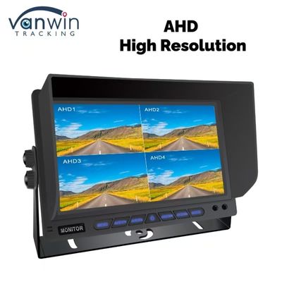 7인치 AHD 쿼드 채널 스플릿 자동차 모니터 차량 디스플레이 모니터링 시스템
