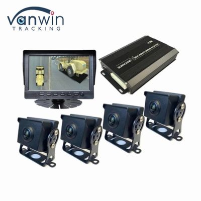 360도 AHD DVR 7 / 9 / 10.1인치 자동차 카메라 녹화 시스템 트럭 버스