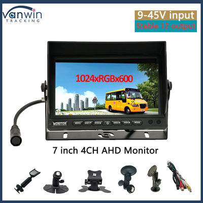 자동차 모니터 7인치 VGA 출력 CCTV 자동 호환성 보안 감시 화면