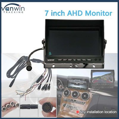 AHD 1080P MDVR 모니터 7인치 스플릿 디스플레이 모니터 SD 카드 카메라 후면 뷰 역전치 키트 RV 모터홈 트럭 버스