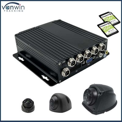 4CH 1080P 듀얼 SD 카드 모바일 DVR 4G GPS1080P 차량 GPS 기능 12개월 보증