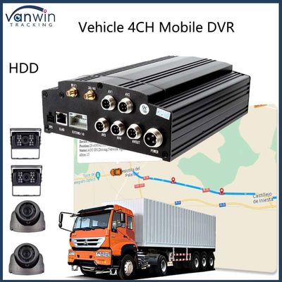 4 채널 모바일 DVR 4G GPS 와이파이 HDD 1080P AHD 카드 DVR 도시 버스 트럭