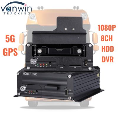 1080P 8CH 하드 디스크 DVR 5G GPS 추적기 대용량 저장 공간 차량 모니터링 시스템 함대 안전