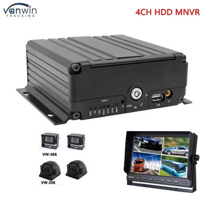 4CH 1080P AHD 3G 4G WIFI 및 GPS SD HHD 버스 / 트럭 / 택시용 모바일 NVR