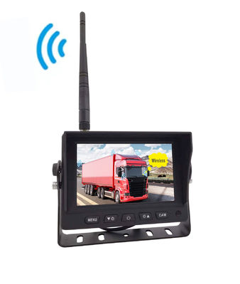 5인치 무선 HD 디지털 DVR 쿼드 스플릿 디스플레이로 트럭 역행 안전 모니터링