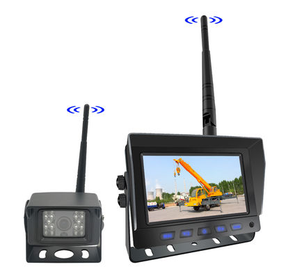 5인치 무선 HD 디지털 DVR 쿼드 스플릿 디스플레이로 트럭 역행 안전 모니터링