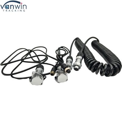 4핀 방수 트레일러 케이블 12V 전자 유선 카메라 듀플 트럭 버스 트랙터 후면 카메라