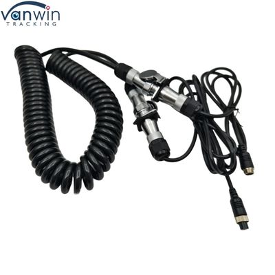 4핀 방수 트레일러 케이블 12V 전자 유선 카메라 듀플 트럭 버스 트랙터 후면 카메라