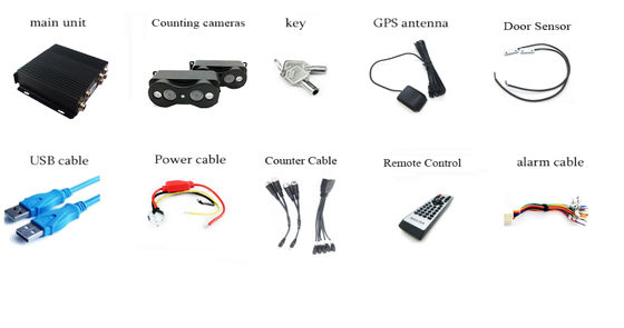 인원 카운팅 카메라 자동 카운터 승객 버스 4G GPS 2 도어 인원 카운터
