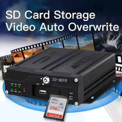 1080P 4채널 차량용 DVR (4G SIM, WiFi, GPS 지원) 차량/트럭 CCTV 카메라 시스템 DVR