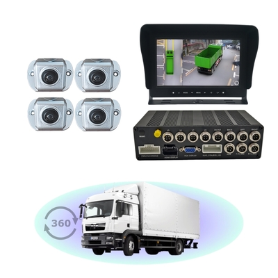 360도 서라운드 뷰 3D 대형 트럭 카메라 시스템 AI 사각지대 감지 트럭 버스 RV 차량 후진 보조