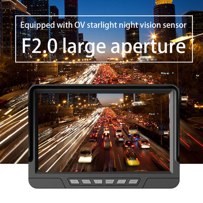 7인치 BSD 시스템 차량 비디오 레코더 후방 뷰 리버스 시스템 트럭 DVR 대시 카메라 전후방 주차 DVR (트럭용)