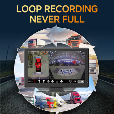 AI MDVR 서라운드 뷰 시스템, 4개의 어안 카메라, 야간 시야, 대형 차량용 고 프레임 속도 녹화