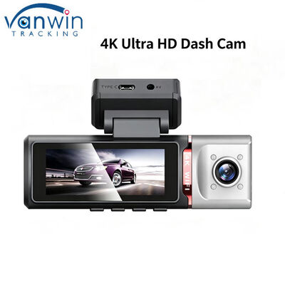 3 채널 인공지능 4G 대시 카메라 4K 전면, ADAS & DMS, GPS 추적, 24/7 주차 모니터