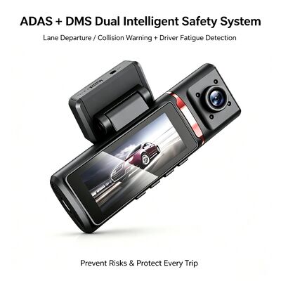 4K 고급 보조 운전 대시캠 GPS ADAS DMS 주차 모니터링을 위한 WIFI 지원