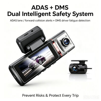 3채널 HD DVR 대시캠 4G 4K 전면 1080P 객실 후면 GPS 추적 ADAS DMS 24/7 주차 모니터 함대 안전