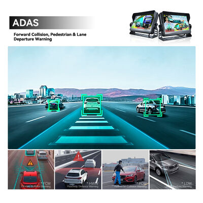 4G/WiFi 5-Channel AI Vehicle Monitoring System | ADAS + DMS + BSD Alarms | Cloud-Connected for Fleet Management