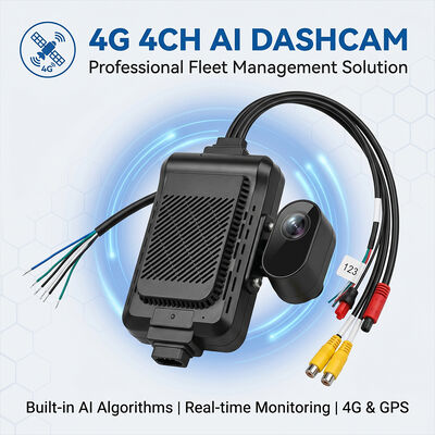 ADAS BSD를 갖춘 대형 트럭 4G 대시 레코더 - SOS 패닉 버튼이 있는 GPS 텔레매틱스 함대 카메라