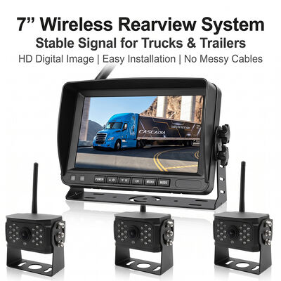 7" IPS 모니터 무선 보안 카메라 시스템 4PCS 카메라 듀얼 밴드 2.4/5.8G