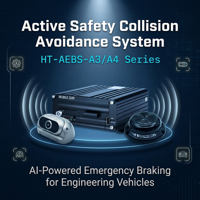 4G 모바일 DVR 키트, AI 모니터링 및 액티브 브레이킹 AEBS 시스템