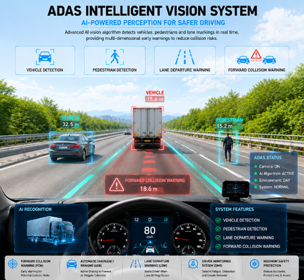 4G 차량용 CCTV DVR, AEBS 자동 비상 제동 시스템, ADAS+DSM+BSD 능동 안전 기능 탑재 (트럭 및 버스용)