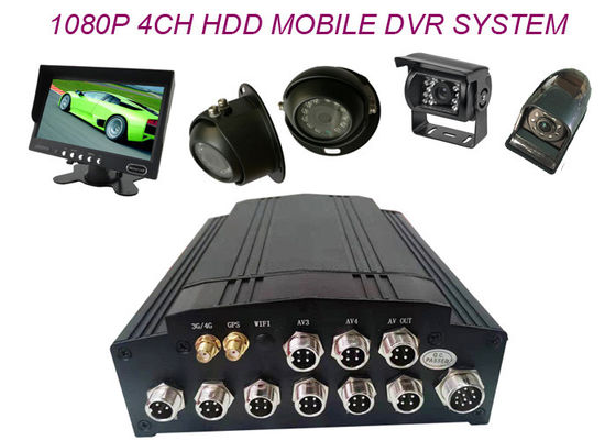 10W 4G 3G GPS 와이파이 RS485 4CH 1080P HD DVR 리코더