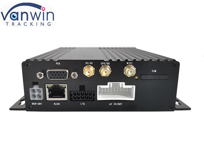 1080P AHD 듀얼 SD 보안 모바일 DVR 4Ch GPS 3g 4g 와이파이 버스 함대