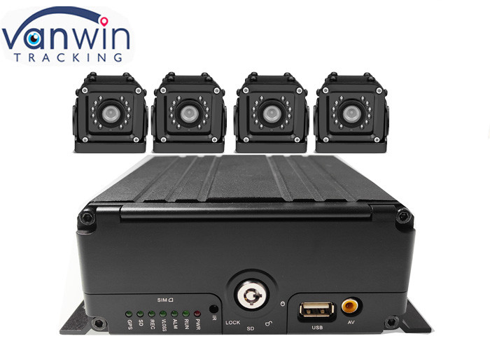 4ch 4G GPS 와이파이 H.265 HDD 이동 자동차 녹음기 dvr