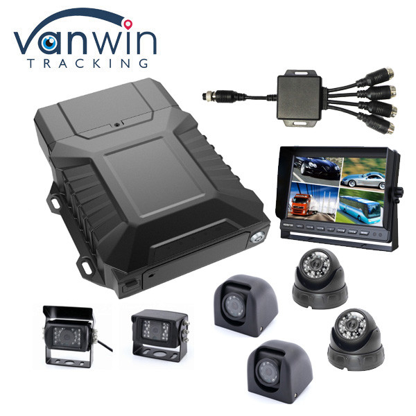 4G 모바일 NVR 1080P AHD 자동차 DVR 8CH HDD+SD 카드