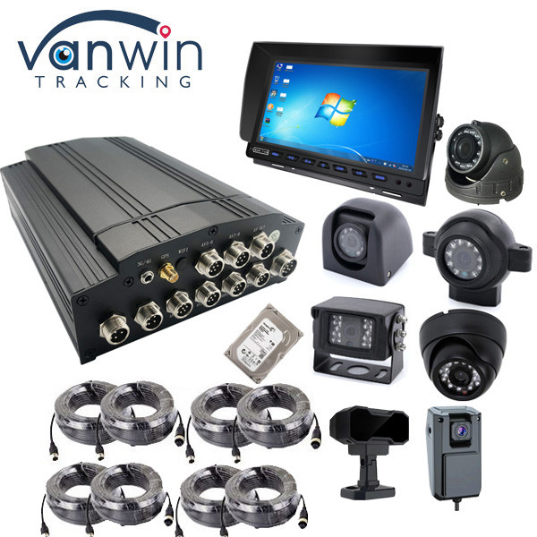 4G 5G 1080P 8 채널 무료 클라이언트 소프트웨어와 함께 학교 버스용 모바일 DVR 카메라 시스템