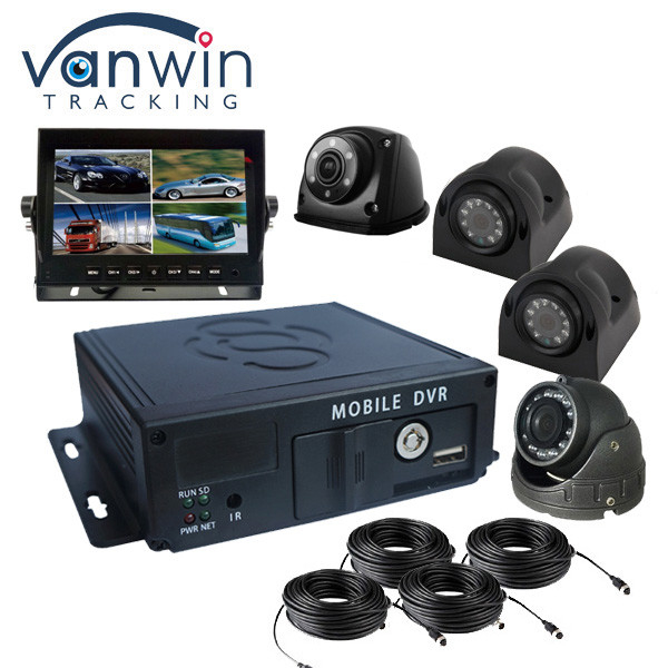 무료 소프트웨어 FHD 4CH SD 카드 재충전 배터리 및 슈퍼 콘덴서와 함께 모바일 DVR