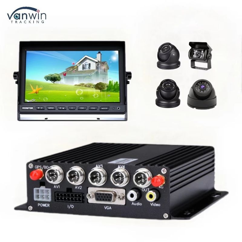 DC 12V 36V H.265 4CH HD 1080P 무선 전송과 함께 자동차 모바일 DVR 대시캠 레코더