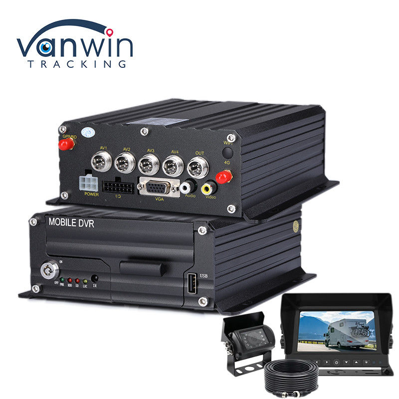 4CH 대시 캠 레코더 AI는 자동차용 GPS DVR 1080P 모바일 DVR 레코더를 지원합니다.
