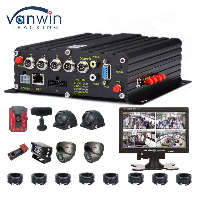 AI 4CH 자동차 레코더 GPS DVR 1080p 모바일 DVR 자동차 DVR 비디오 레코더