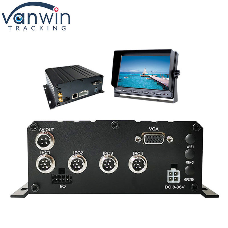 HD 1080P H.264 4채널 모바일 DVR GPS WIFI 차량 버스 자동차 레코더