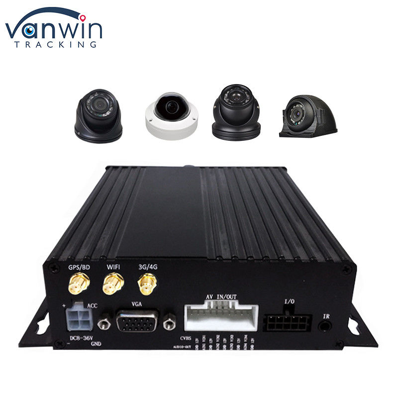 GPS 1080P HD 4CH 모바일 DVR SD 카드 Samrt WIFI 버스 차량 디지털 비디오 레코더