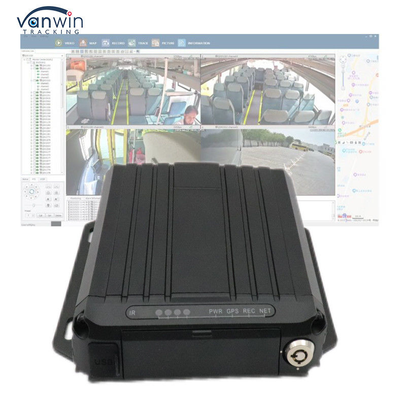 4G 온라인 비디오 추적 GPS 모바일 DVR 1080p SD 카드 4 채널 심 카드 GPS 차량 CCTV 카메라