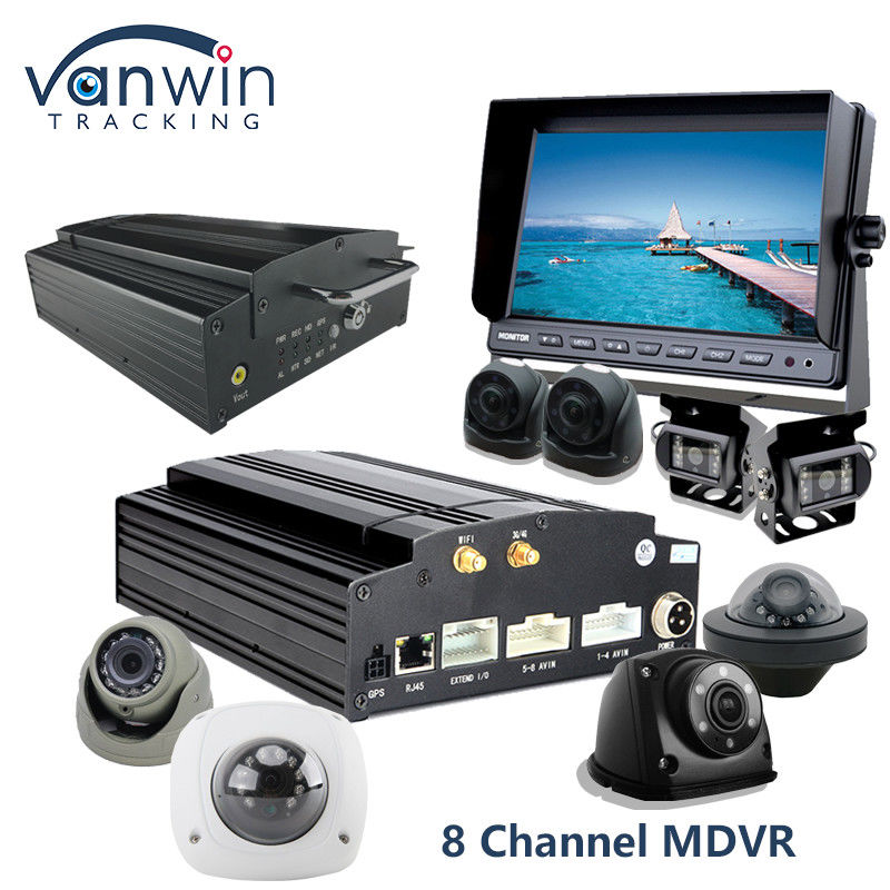 4G 와이파이 GPS MDVR 카메라 시스템 8CH 버스 트럭 차량용 모바일 디지털 비디오 레코더
