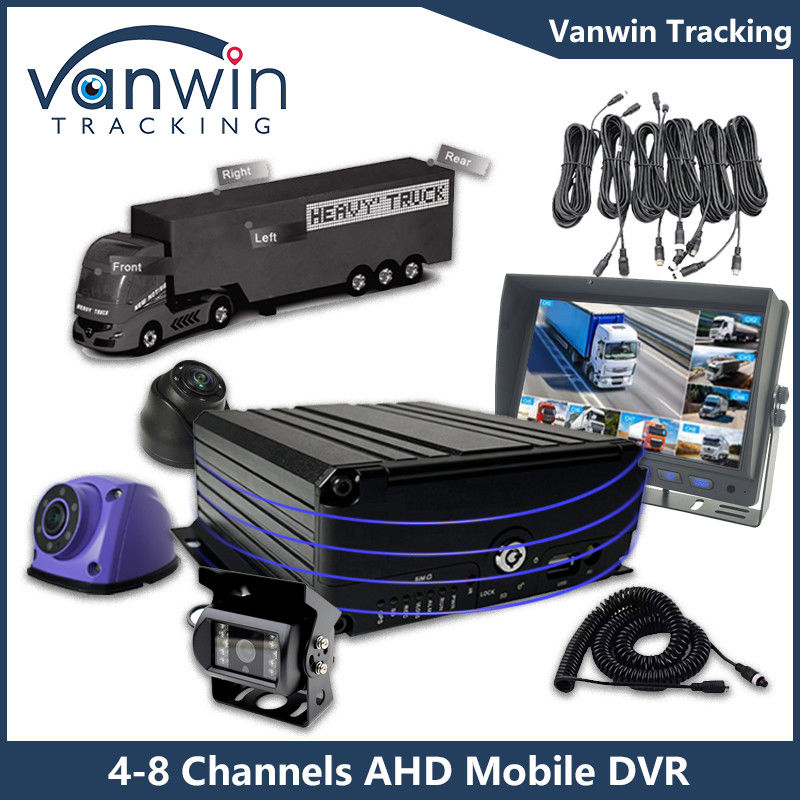AHD 8CH HDD 원격 제어 모바일 DVR 1080P 4g GPS 기능 차량 안전 모니터링 Cmsv6 MDVR