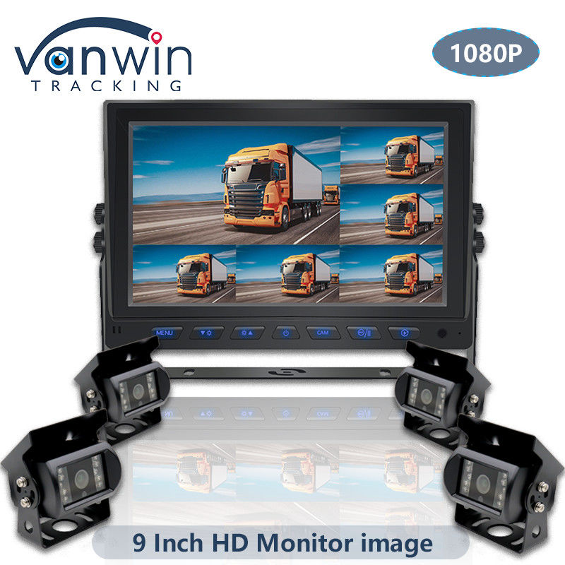 9인치 AHD 1080P MDVR 모니터 8채널 풀 HD 스플릿 디스플레이 모니터 차량용