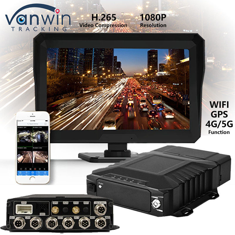 8CH 1080P AHD HDD 모바일 DVR 4G GPS MDVR 레코더 트럭 보안 모니터 경보 시스템