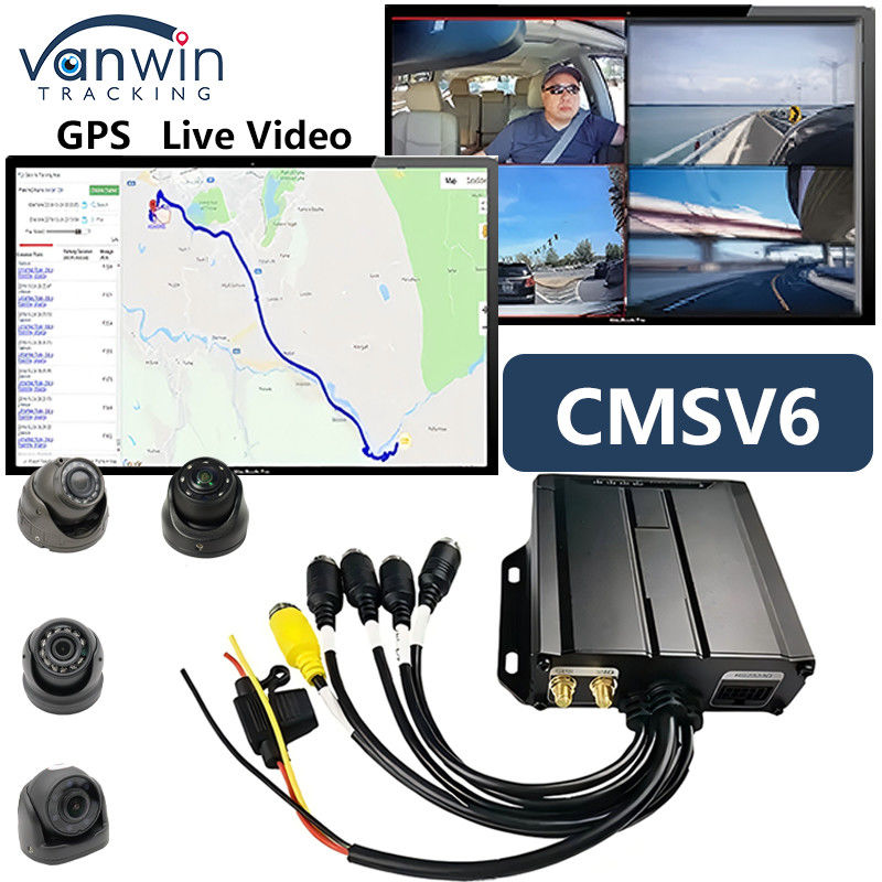 4CH 듀얼 SD 카드 모바일 DVR 미니 사이즈 자동차 블랙 박스 차량 CCTV 4G GPS MDVR