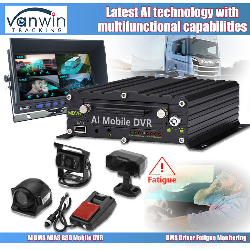 8CH 1080p 4G AI 모바일 DVR ADAS DMS BSD 카메라 시스템 GPS 모바일 DVR 트럭