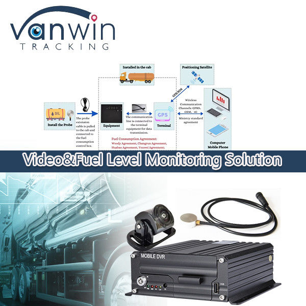4G 무선 모바일 DVR 오일 레벨 측정기 트럭 디젤 연료 탱크 레벨 모니터링 센서