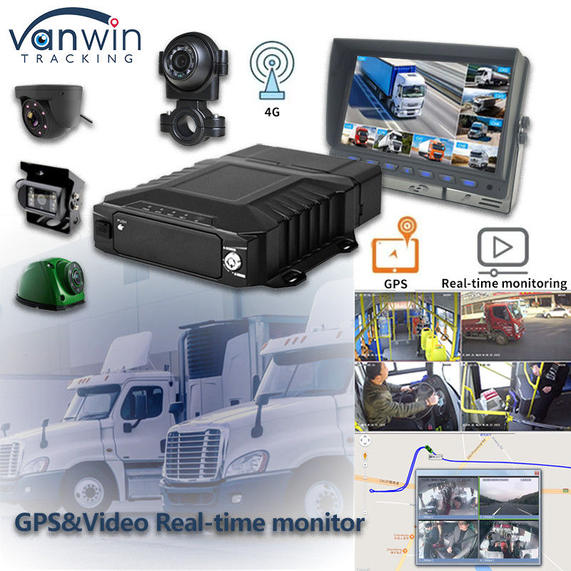 8CH 비디오 감시 HDD 모바일 DVR 4G GPS 와이파이 MDVR 실시간 모니터링