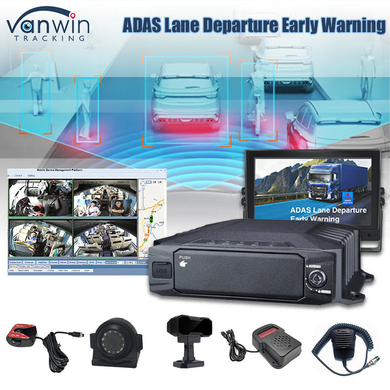 8CH 1080P Ai HDD 모바일 DVR 실시간 모니터링 및 추적 4G Ai Adas DMS MDVR CCTV 시스템
