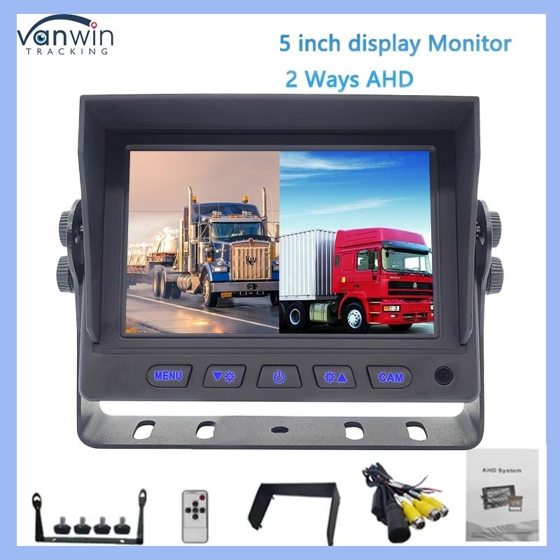 5인치 자동차 GPS 모니터 HD AHD 디지털 TFT LCD 소형 자동차 모니터링 시스템 IPS 후면 디스플레이